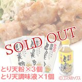 これが豊後 とり天粉150g×3個＋調味液310ml×1個セット