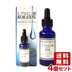 画像1: ピュアビューエッセンス（HY） ヒアルロン酸原液100% 25ml×4個セット JAPANGALS【送料無料】