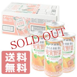 画像1: 伊藤園 充実野菜 緑黄色野菜ミックス 190g×20缶【送料無料】