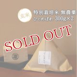 大分県竹田市産 ひとめぼれ 特別栽培米(玄米)【無農薬】「てん米もり」300g×2【送料無料】