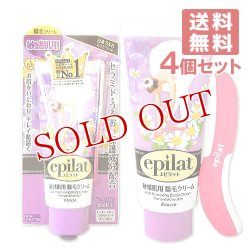 画像1: クラシエ エピラット 除毛クリームキット 敏感肌用 150g×4個セット epilat Kracie 【送料無料】