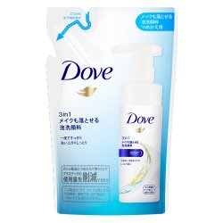 画像1: ユニリーバ　ダヴ　3in1　メイクも落とせる泡洗顔料　詰替用　120ml　Dove　Unilever