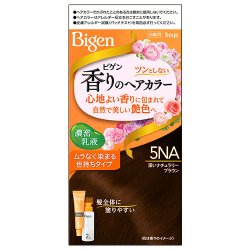 画像1: ビゲン(Bigen) 香りのヘアカラー 乳液 5NA 深いナチュラリーブラウン ホーユー(hoyu) 白髪染め