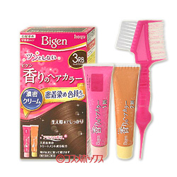 ビゲン 香りのヘアカラー クリーム 白髪染め 早染めタイプ 3rb リッチブラウン