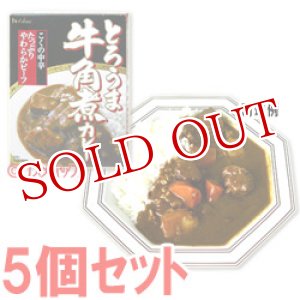 画像: ハウス　とろうま牛角煮カレー　こくの中辛　210g(1人分)×5個セット　House