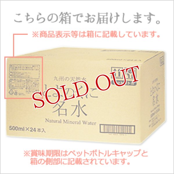 画像2: ●●送料無料　九州大分県久住山系天然水　とよのくに名水（軟水）　500ml×24本入　ノンラベルのエコラクペットボトル！　cosmeboxオリジナル (2)