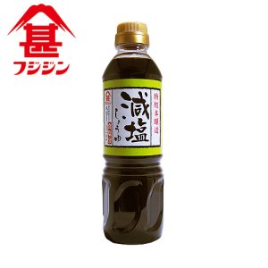 画像: 富士甚醤油 フジジン 減塩しょうゆ 500ml