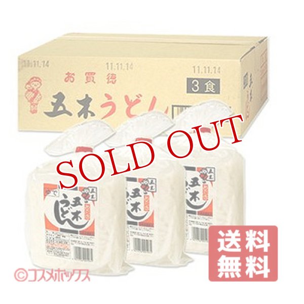 画像1: ●送料無料　　お買徳　五木うどん　600g(200g×3食)×12袋入(ケース販売/1個あたり175円) (1)