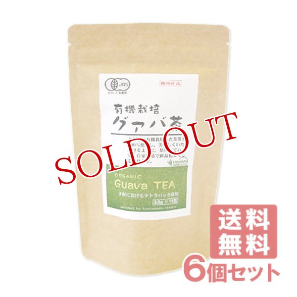 画像1: 河村農園 国産 有機栽培 グァバ茶 (3g×15包入)×6個セット kwfa【送料無料】 (1)