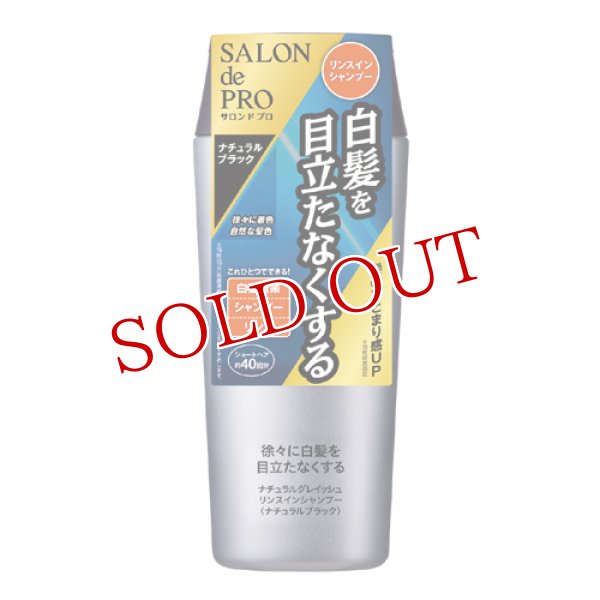 画像1: ダリヤ　サロンドプロ　ナチュラルグレイッシュ　リンスインシャンプー　ナチュラルブラック　250mL　SALON de PRO　DARIYA (1)