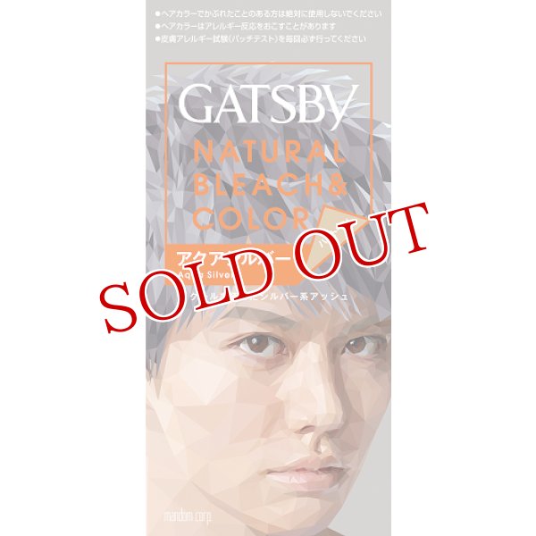 画像1: マンダム ギャツビー ナチュラルブリーチカラー アクアシルバー GATSBY MANDOM (1)