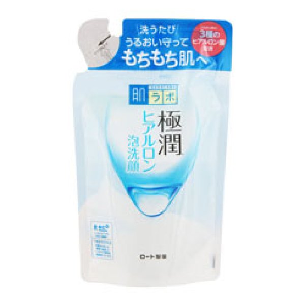 画像1: ロート製薬　肌研（ハダラボ）　極潤　ヒアルロン泡洗顔　つめかえ用　140ml　hadalabo　ROHTO (1)