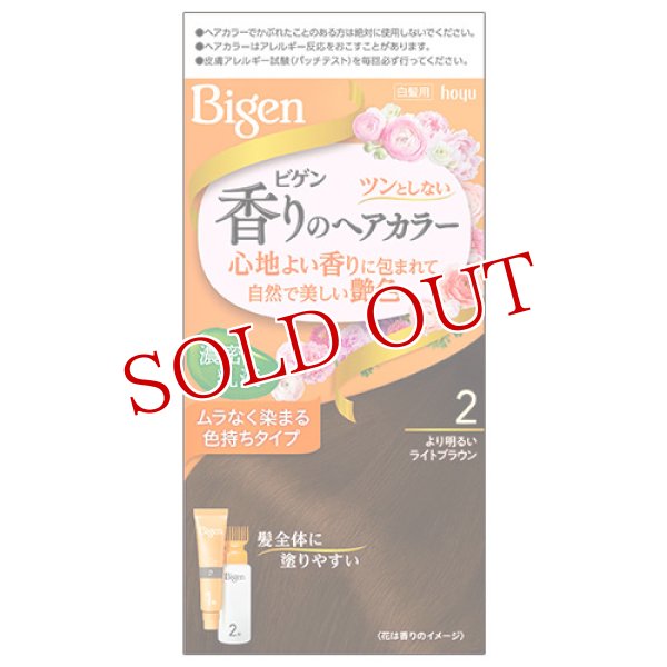 画像1: ビゲン(Bigen) 香りのヘアカラー 乳液 2 より明るいライトブラウン ホーユー(hoyu) 白髪染め (1)