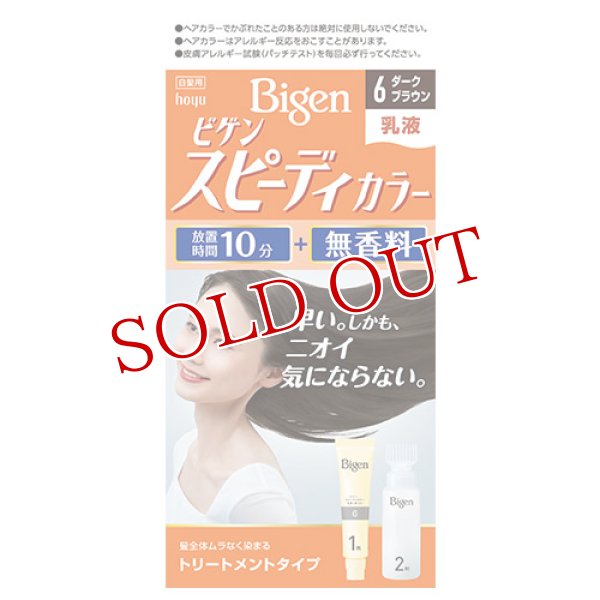 画像1: ビゲン(Bigen) スピーディカラー 乳液 6 ダークブラウン ホーユー(hoyu) 白髪染め (1)