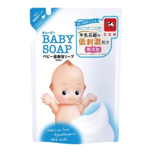 画像: 牛乳石鹸　キューピー　全身ベビーソープ　泡タイプ　つめかえ用　350ml　COW